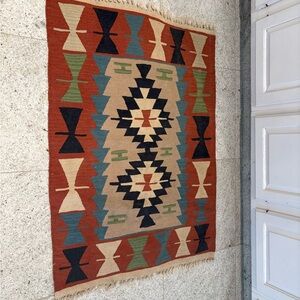 Turkish Kilin Wool Vintage Rug